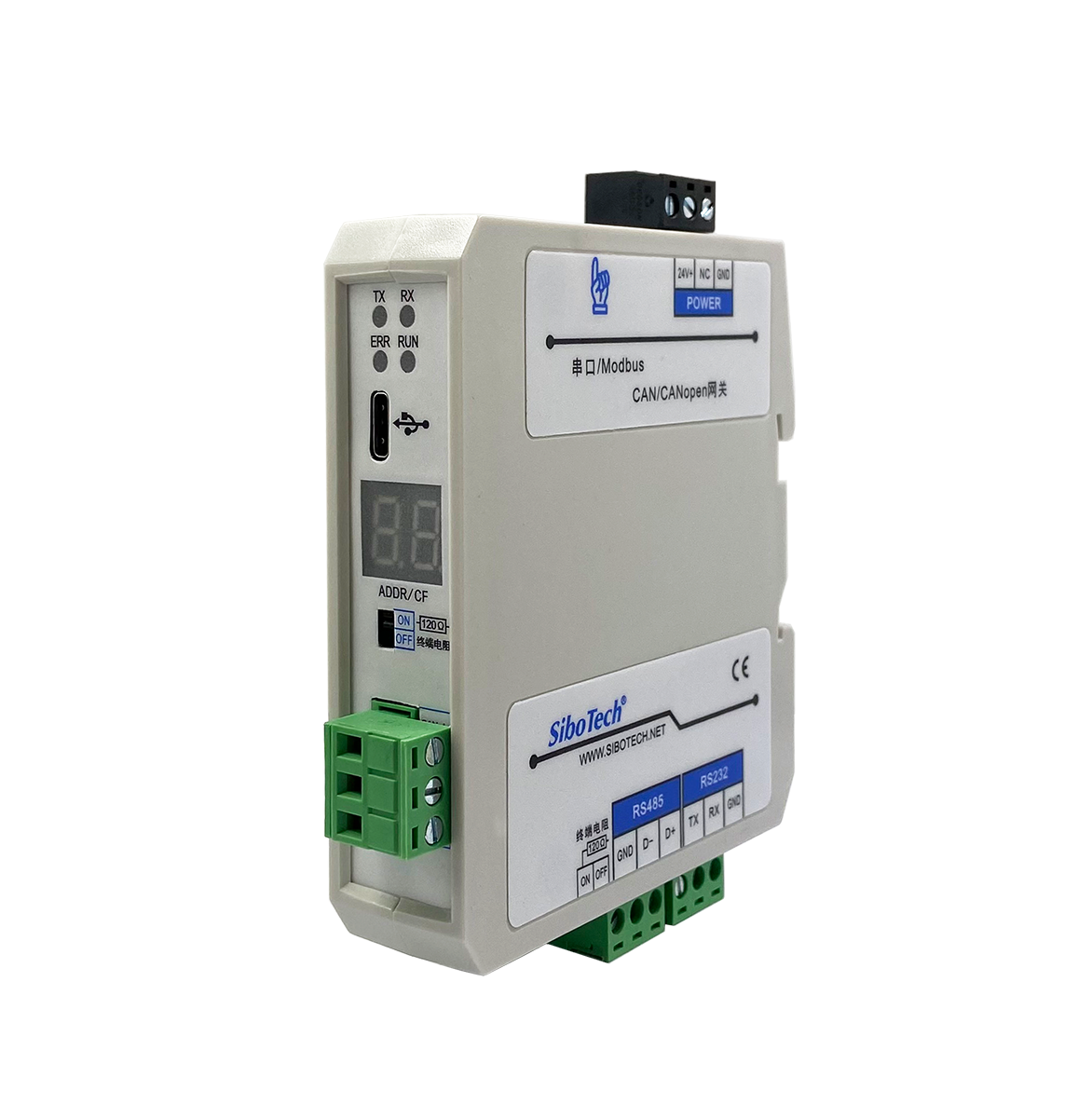 Modbus/CANopen网关 MCO-242